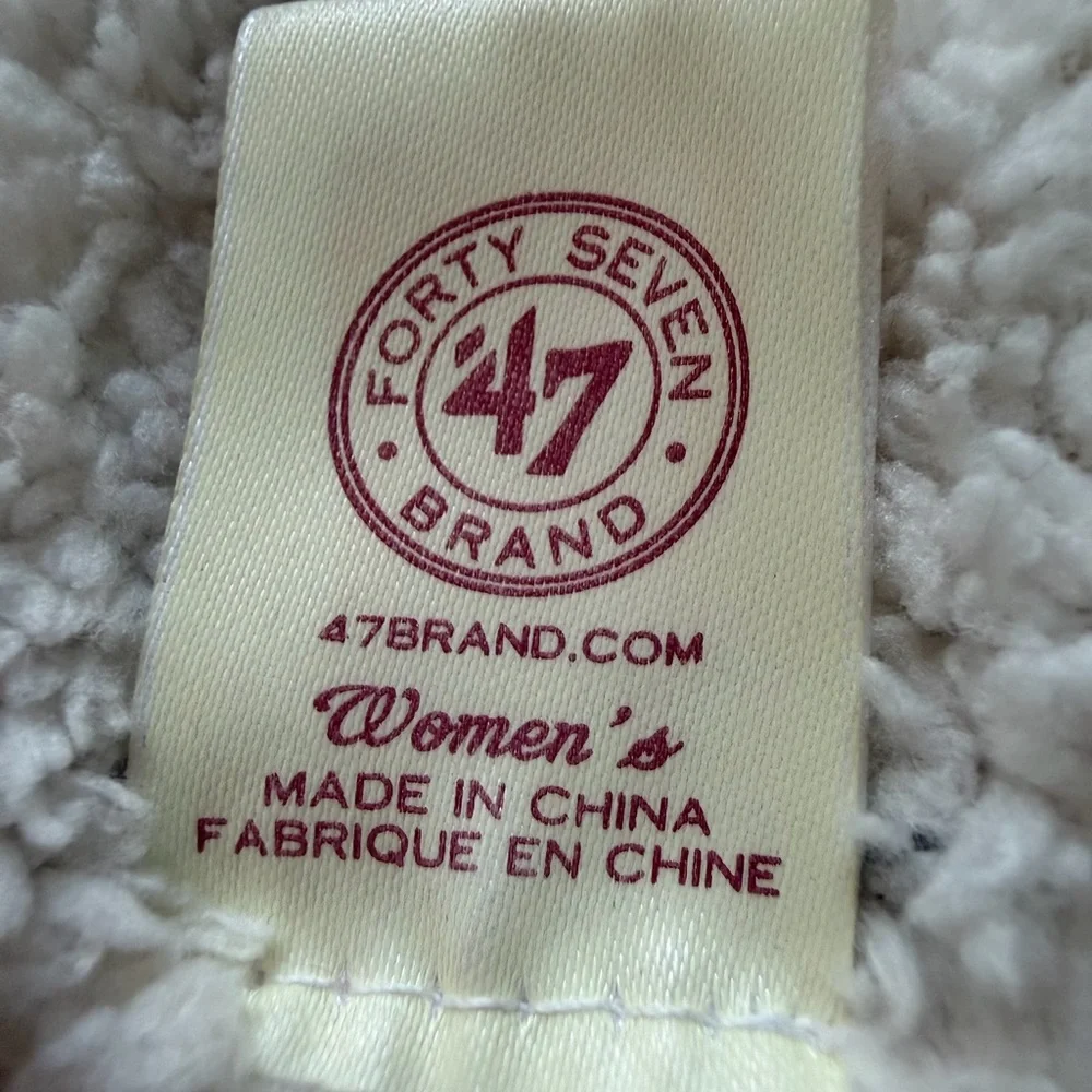 47 Brand Ball State Red and White Patterned Headband